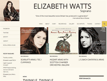 Tablet Screenshot of elizabethwattssoprano.com